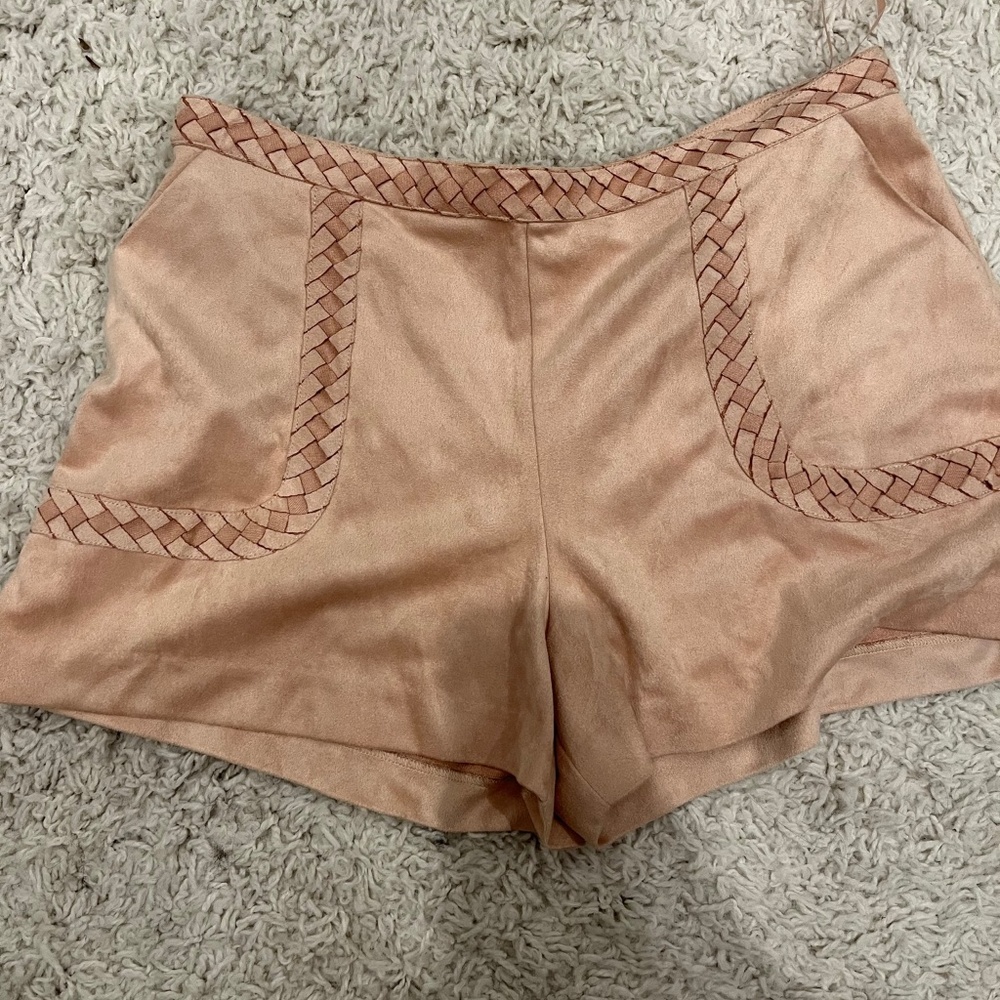 Cute Tan faux suede shorts